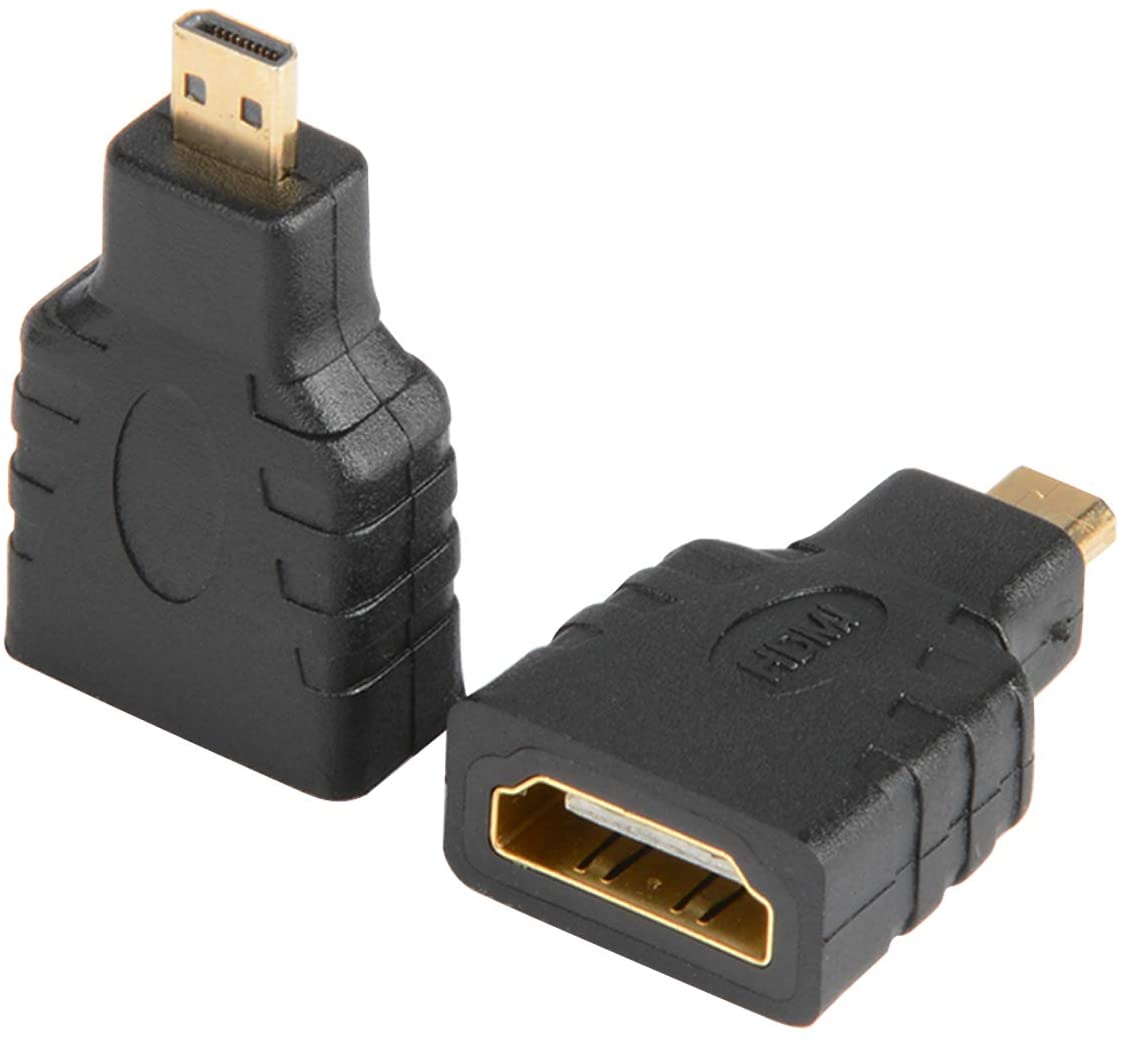 Adaptateur HDMI femelle vers micro HDMI mâle plaqué or Adaptateur HDMI femelle vers micro HDMI mâle plaqué or